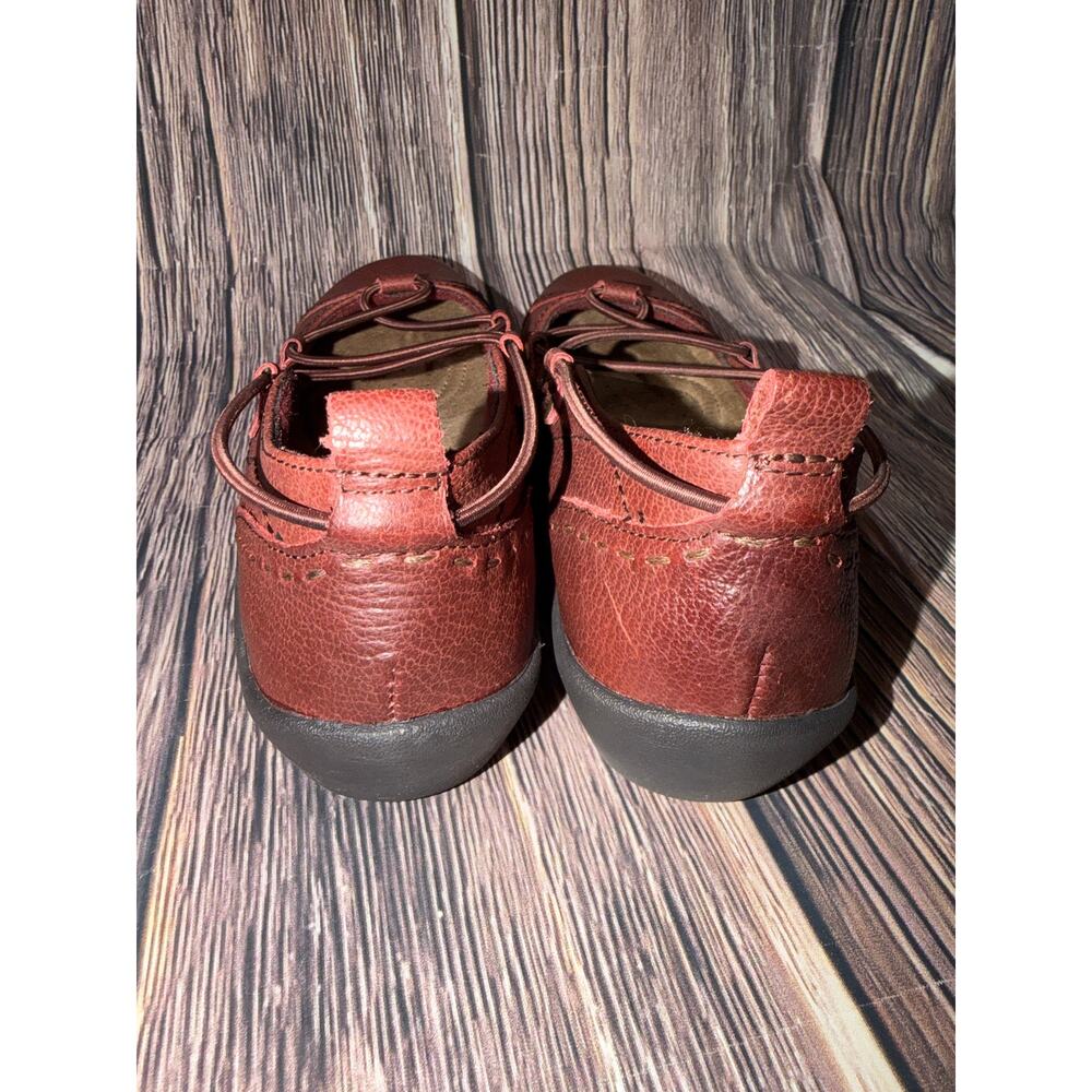 Earth Origins Women’s Leather Mary Jane Flats Burgundy Size 7M - Picture 5 of 9